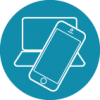 laptop computer and mobile phone